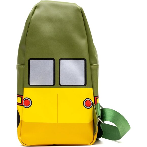 Nickelodeon Teenage Mutant Ninja Turtles Olive Green Vegan Leather Crossbody Bag - Picture 2 of 4